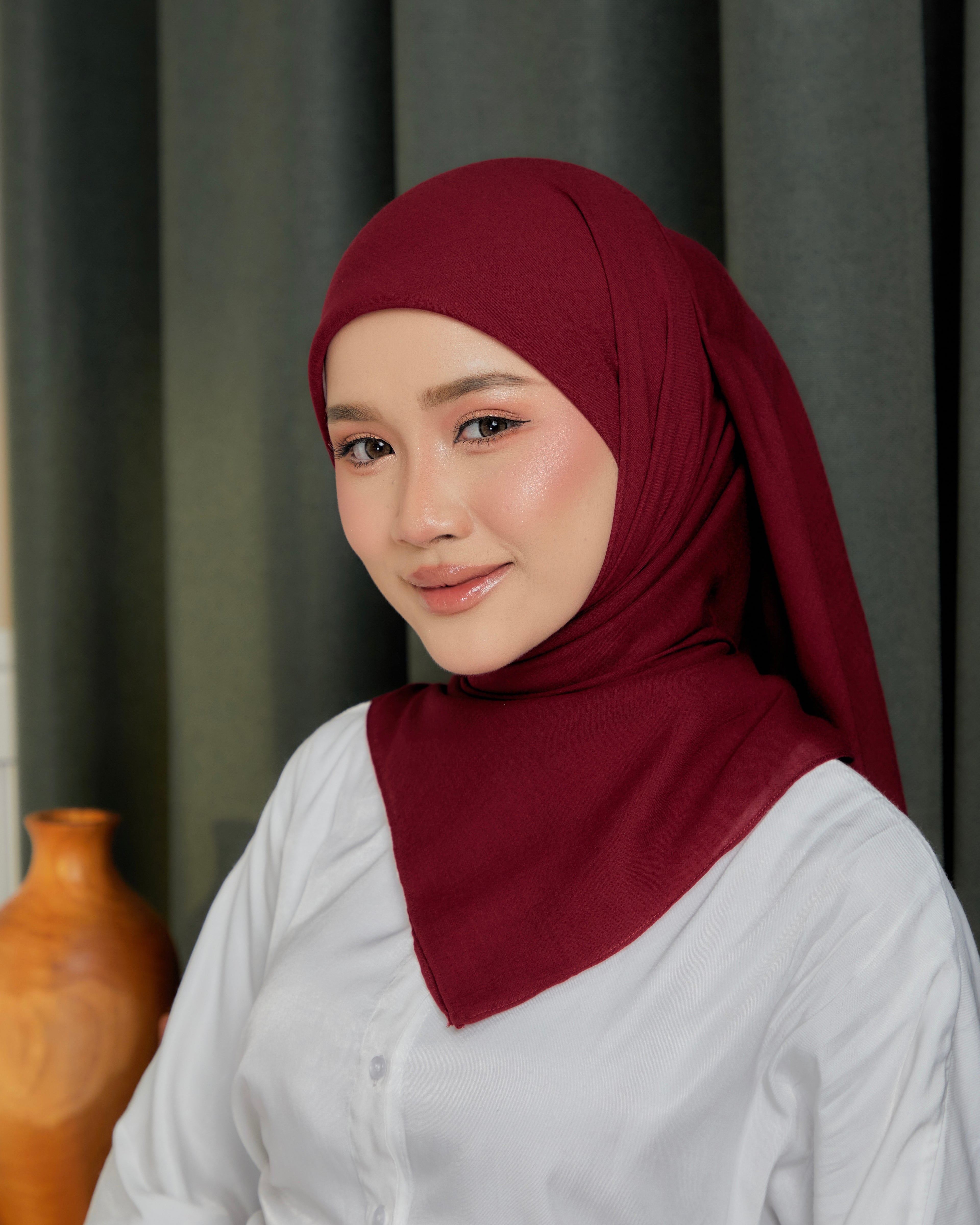 Hajra SQ in Red Velvet