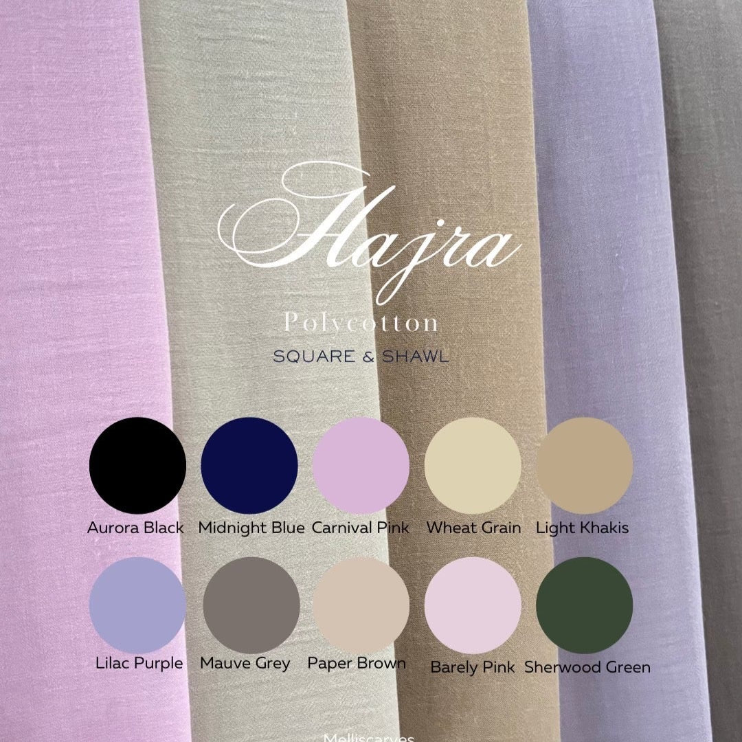 Hajra Polycotton Square & Shawl