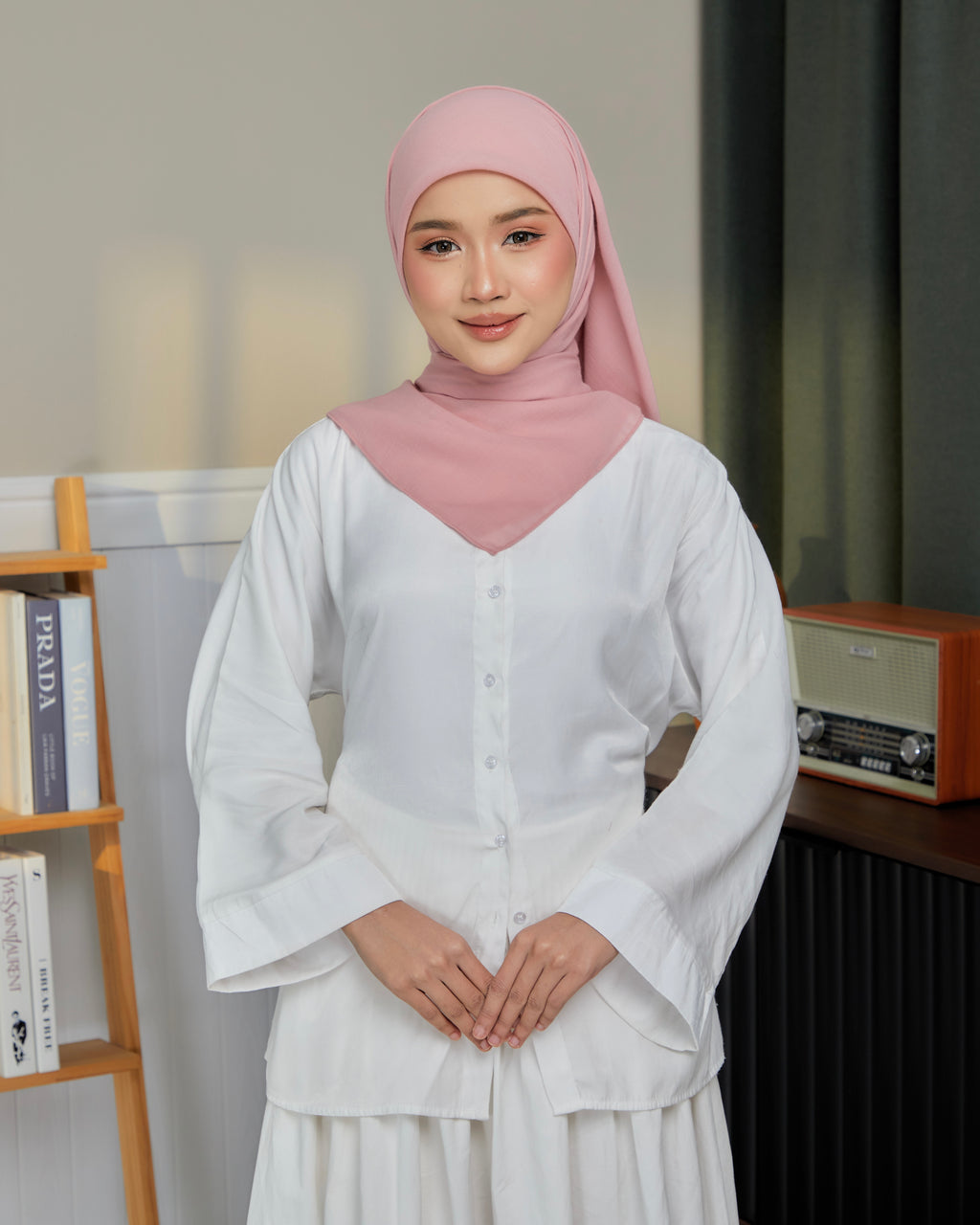 Hajra SQ in Pink Pearl